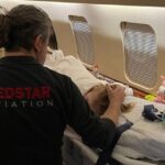 People in the airplane