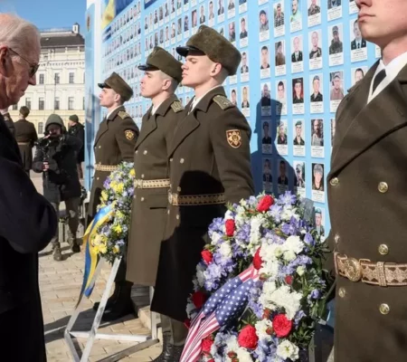 Biden visits Zelensky in Kyiv and says Putin ‘dead wrong’ on Ukraine war
