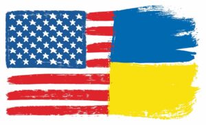 USA & Ukraine Flags